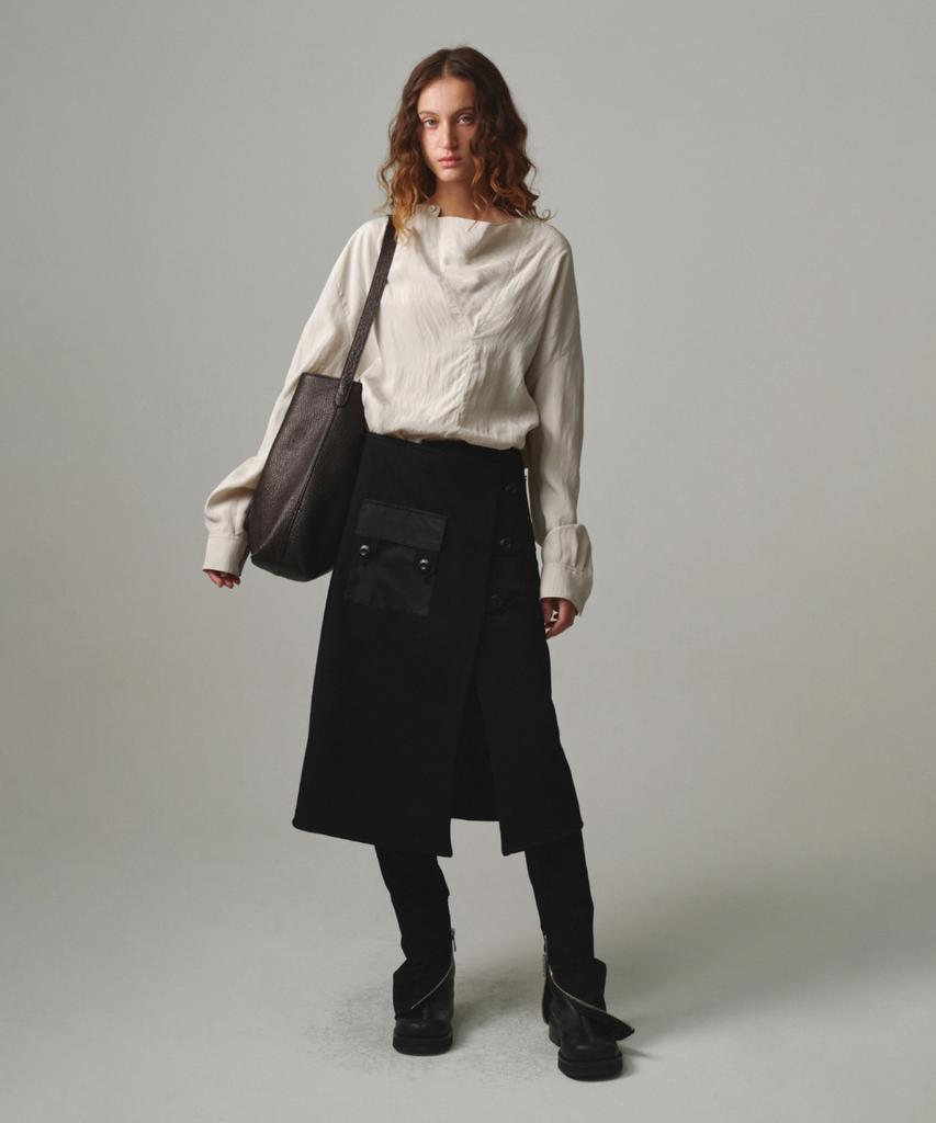 Moon Sun Swedish Motorcycle Wrap Skirt / Black