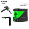 2-Line Green Light Mini Laser Level: Portable, Auto-Leveling Spirit Level Tool