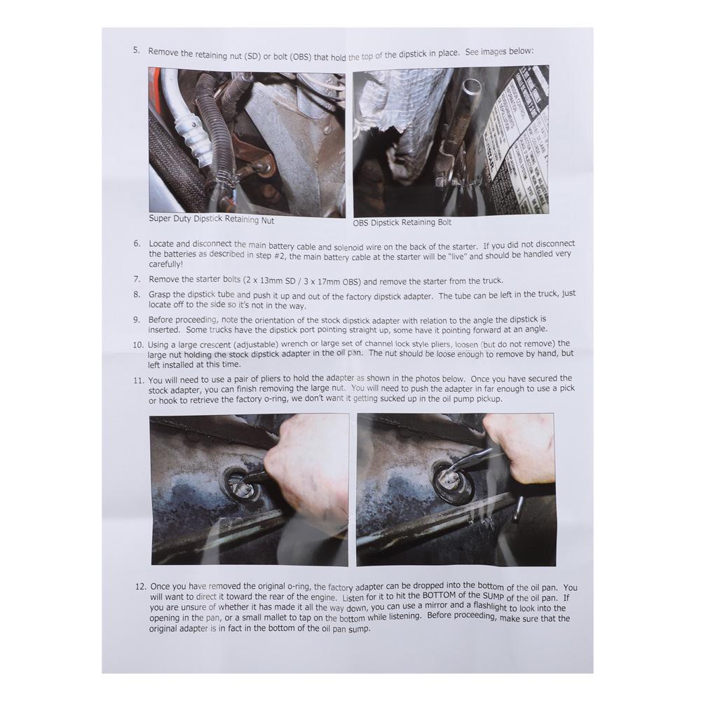 Ford 7.3L Dipstick Adapter Repair Kit (1994-2003)