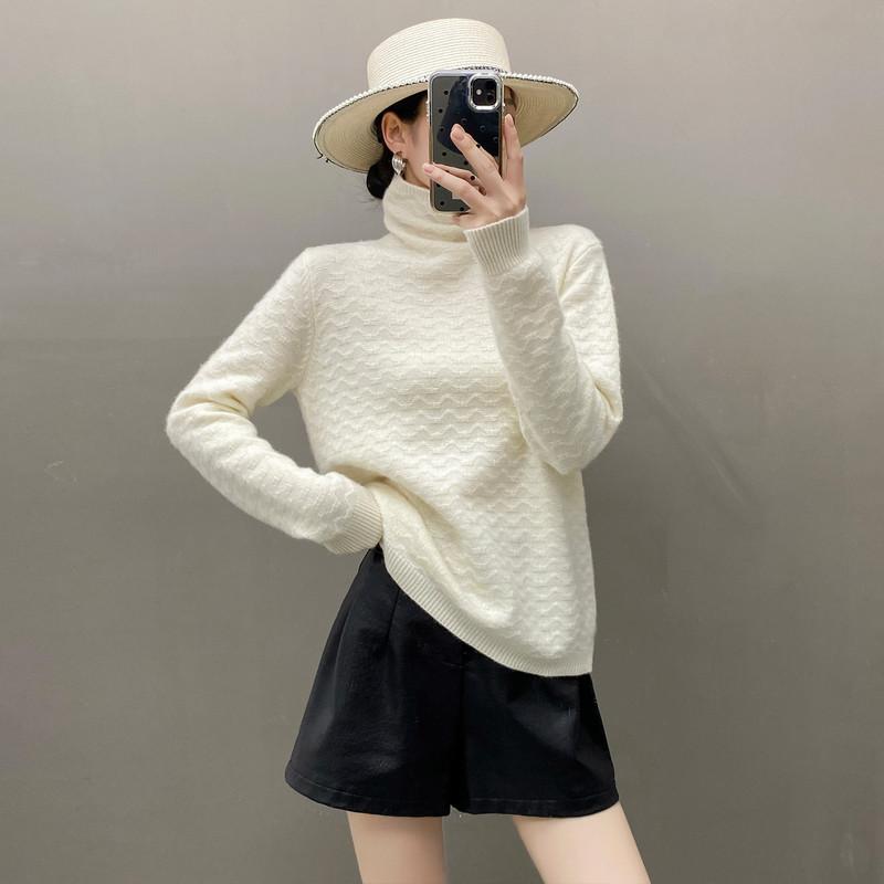 Qinghe 100% Pure Cashmere Women's Sweater - Ultra Soft Luxury Winter Pullover