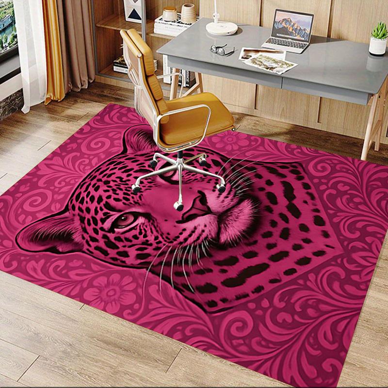 1 szt. dywan podłogowy z wzorem pantery, Extra Duży, Antypoślizgowy, do biura, domu, studia, Duży dywan, Dywan wewnętrzny, Odważny element dekoracyjny