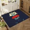 Jaws Thriller Movie Fans Floor Mat Soft Thickened Absorbent Non-Slip Bedroom Living Room Door Mat Home Decor Flannel Rugs