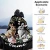 Rabbit05 Personalized Name Blanket Lightweight Personalized Blanket Ultra-Soft Throw For Sofa Nap Bedding Livingroom Ideal for All Seasons