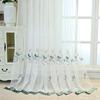 Embroidery Window Sheer Curtain, Embroidery Tulle Curtain, Three-dimensional Embroidery European Window Curtain Tulle Curtain Rod Pocket Window