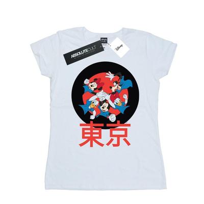 Womens/Ladies Mickey Mouse Team Huddle Cotton T-Shirt