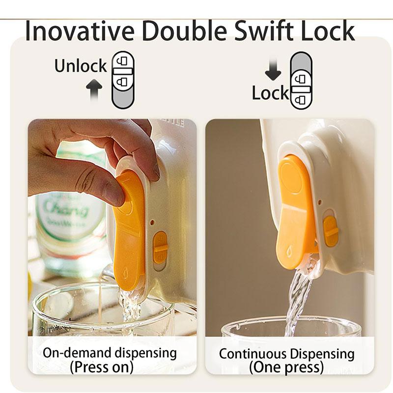 2.3L/3.5L Portable Plastic Drink Dispenser With Spigots Leakproof Cold Water Pitcher Kettle Jug Wine Container for Party Picnic