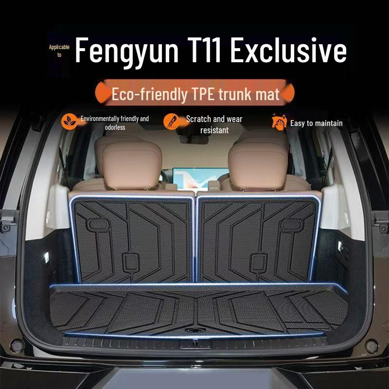 Chery Fengyun T11 Trunk & Backrest Mat: Full Coverage, Waterproof, Eco-friendly TPE