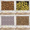 Leopardenmuster Wandteppich Wandbehang Gedruckter Polyester-Wandteppich INS Dekoration Wanddekoration