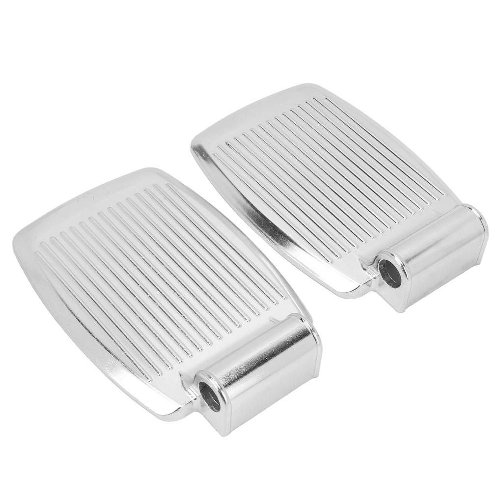 2pcs Wheelchair Footrests Aluminum Alloy Replacement Wheelchair Footplate Pedal Accessory Striped