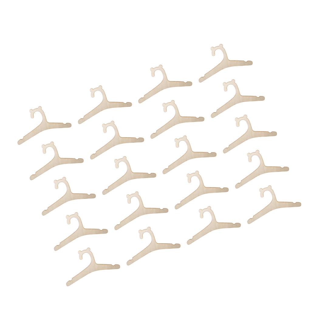 20 BUC Umerașe din Lemn pentru Bebeluși Urechi Drăguțe de Urs Lemn Reutilizabil Umerașe pentru Nou-născuți Fată Băiat pentru Dulap Haine