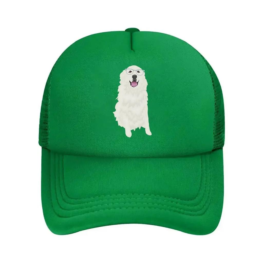 White Dog Pet Cute Design Mesh Baseball Cap