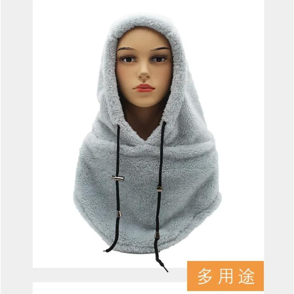 Winter Warm Fleece Cycling Cap Balaclava Windproof Ski Hat Outdoor Sports Cold Beanies Plush Bike Bicycle Riding Accessory