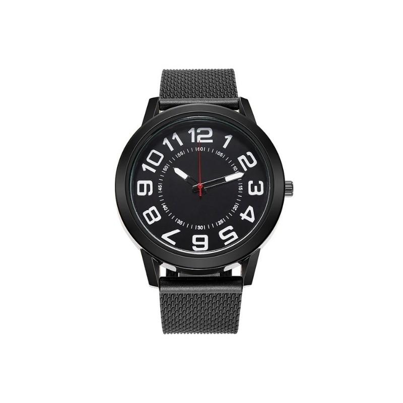 Classic Quartz Watch For Men With Silicone Strap Business Style Nonwaterproof Watch For Office Use