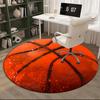 Flame Sphere Energy Round Carpet Chair Cushion Round Entryway Rug, Soft Round Rugs for Living Room, Bedroom, Circle Carpet Decor Gifts