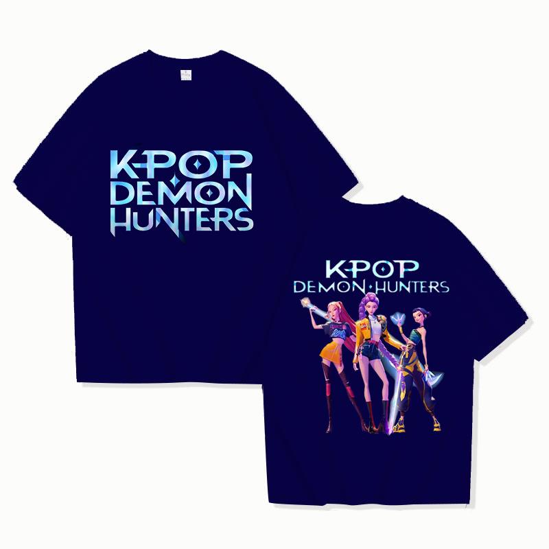 New Hot Anime Kpop Demon Hunters Mira Rumi Zoey T-shirts Fashion Women Girls Summer Tee Shirt Unisex Casual Short Sleeve Tops