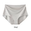 Nahtlose High-Waist-Tanga in Übergröße aus Eis-Seide mit antibakteriellem Baumwollzwickel für Damen