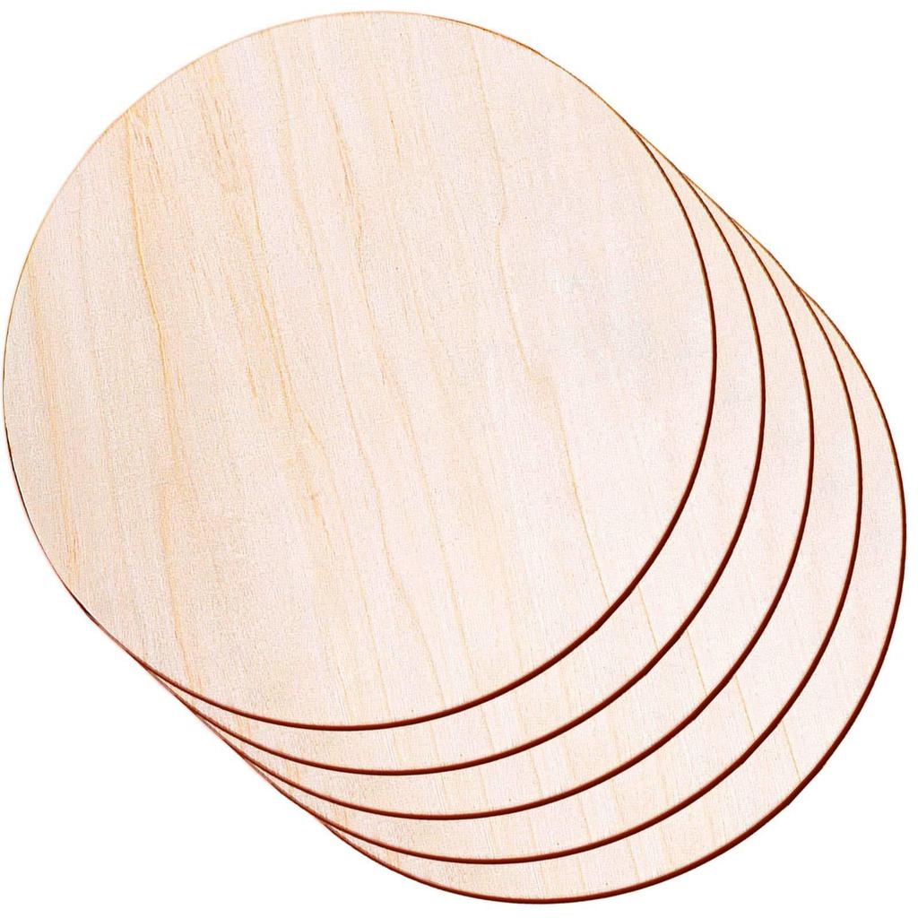 Diy Wood Disc Laser Cutting Poplar Disc Children Handmade Round Wood Chips Teaching Aids