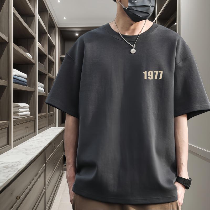 Premium Quality Unisex 100% Pure Cotton Short-Sleeved T-shirt, 240g Combed Cotton, Loose Fit