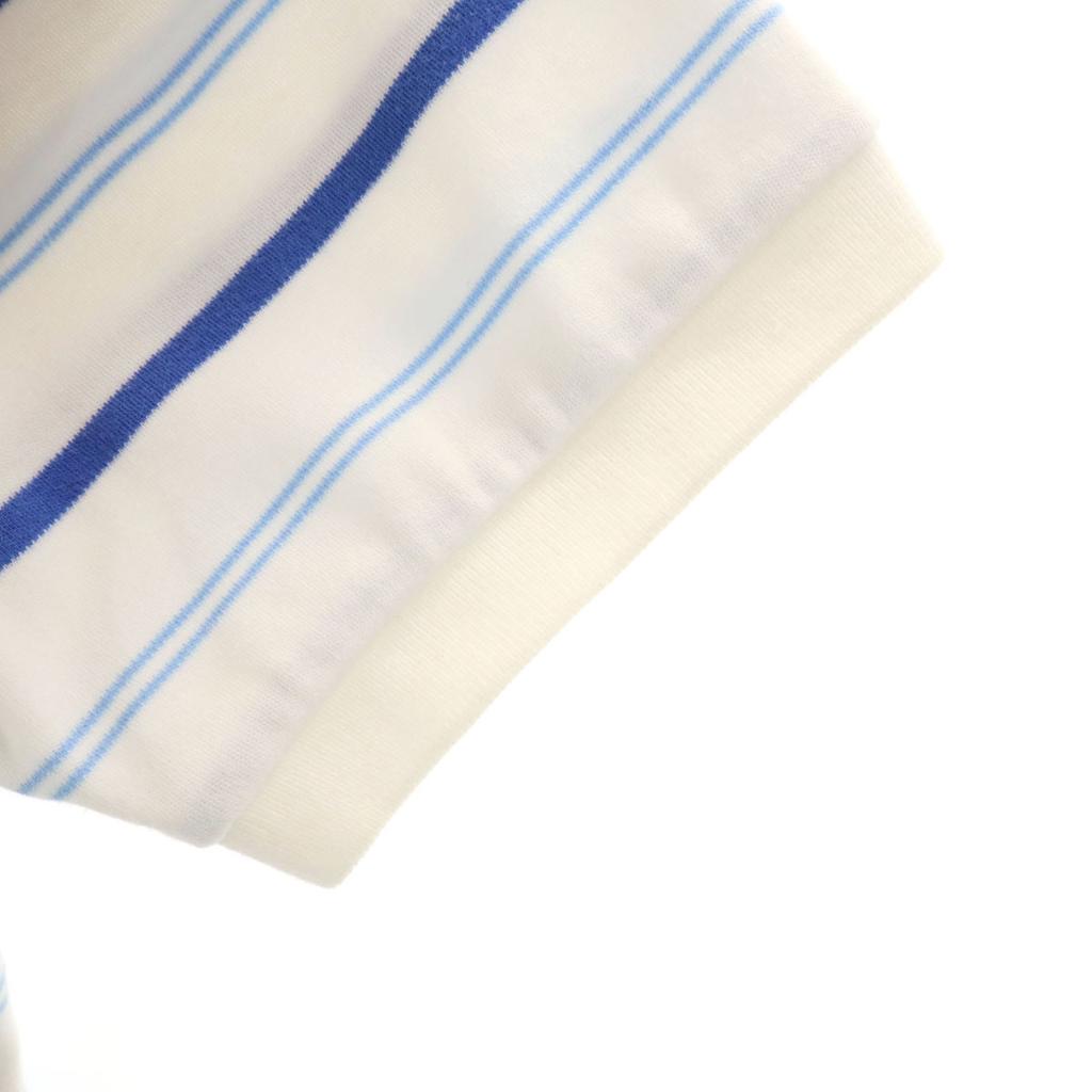 Polo von Ralph Lauren Bordürenmuster Kurzarm Poloshirt M weiß Herren Gebraucht