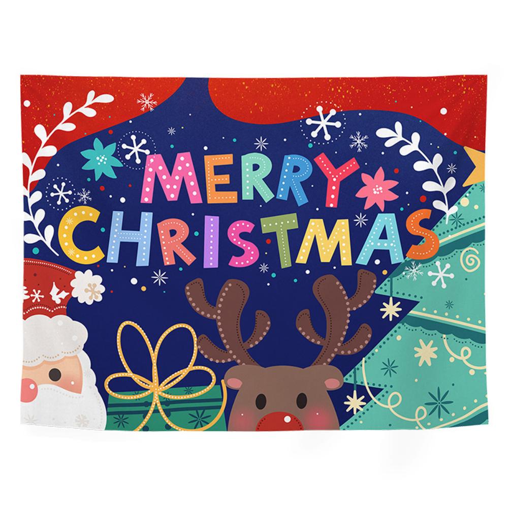 Christmas Tapestry, Christmas Decoration, Background Decoration, Living Room Decoration, Painting, Santa Claus Hanging Cloth
