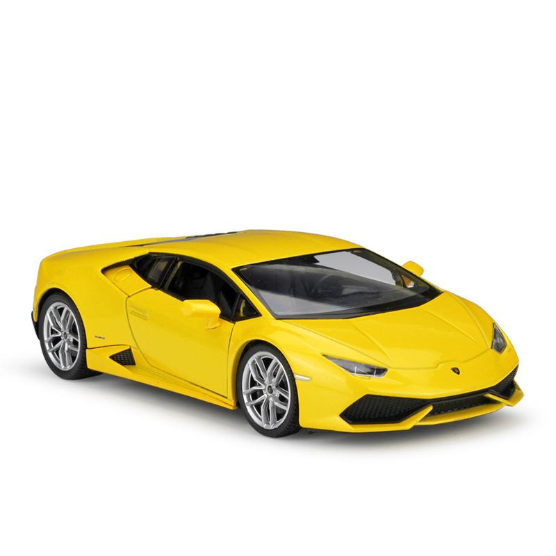 WELLY 1/24 Lamborghini Huracan LP610-4 Alloy Racing Car Model Diecast Metal Sports Car Model Simulation Collection Kids Toy Gift