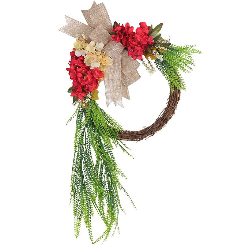 Pastoral Ornaments Garden Farmhouse Door Pendant Home Wall Hanging Wreath Door Hanging