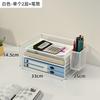 1pcs Office Desk Storage Rack, Multi-layer Large Capacity Document Storage Rack, Data Archive Sorting Rack, Layered Metal Book