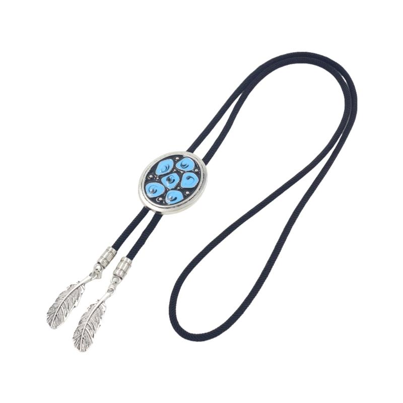 

Handcraft Rope Tie Adjustable Bolo Tie Necklace For Western Theme Parties And Fashion Show Music Festival Neck Jewelry 1