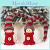 Cute Long Hat Christmas Figurine Plush Toy For Kids Festive Holiday Decoration