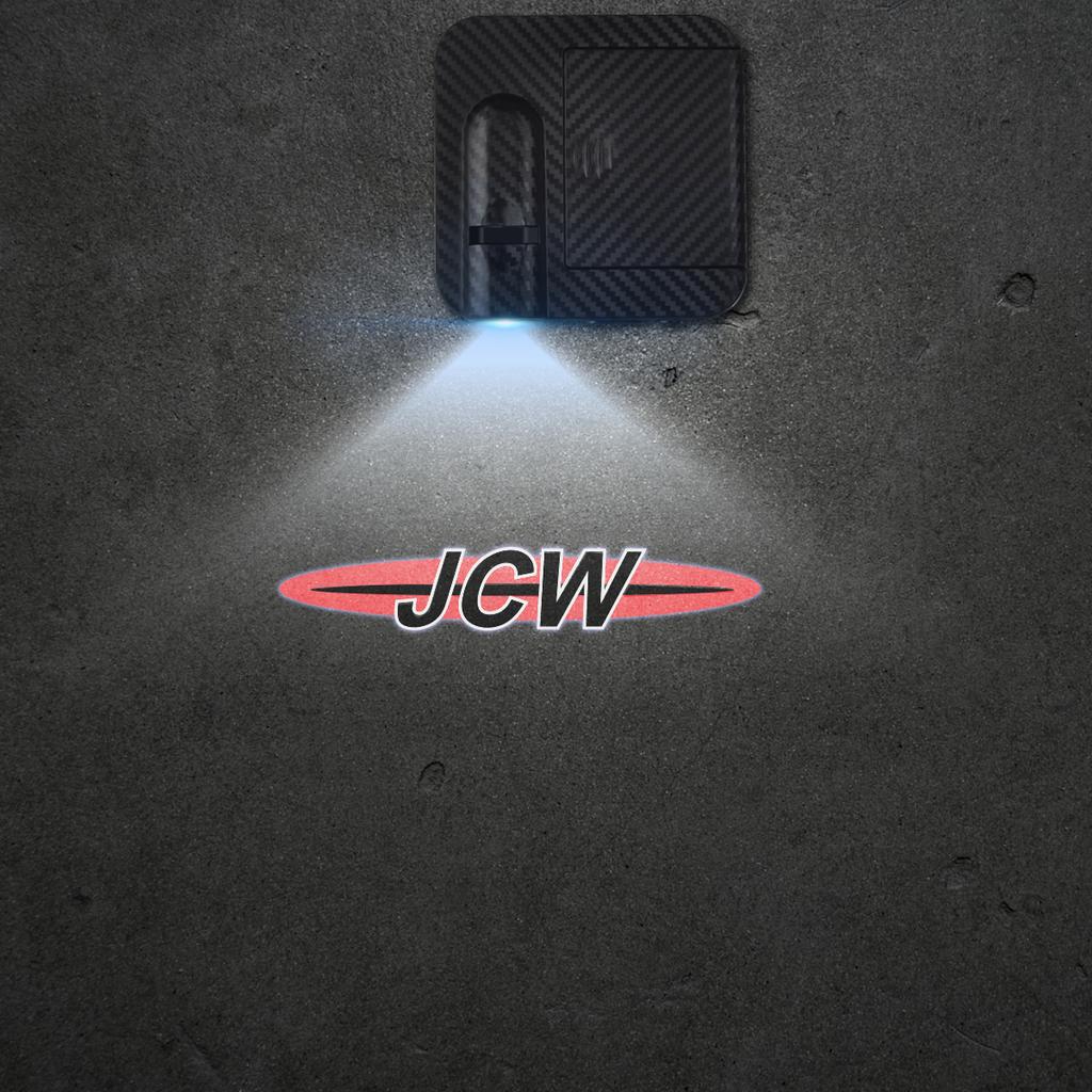 1/2 Stück Union Jack JCW Bulldog Autotür Willkommensleuchten Laserprojektor Logo Drahtlose Erkennung für MINI Cooper F54 F55 F57 F56 R56