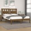 VidaXL Bed Frames Honey Brown Solid Pine Wood 200x200 Cm 3103956
