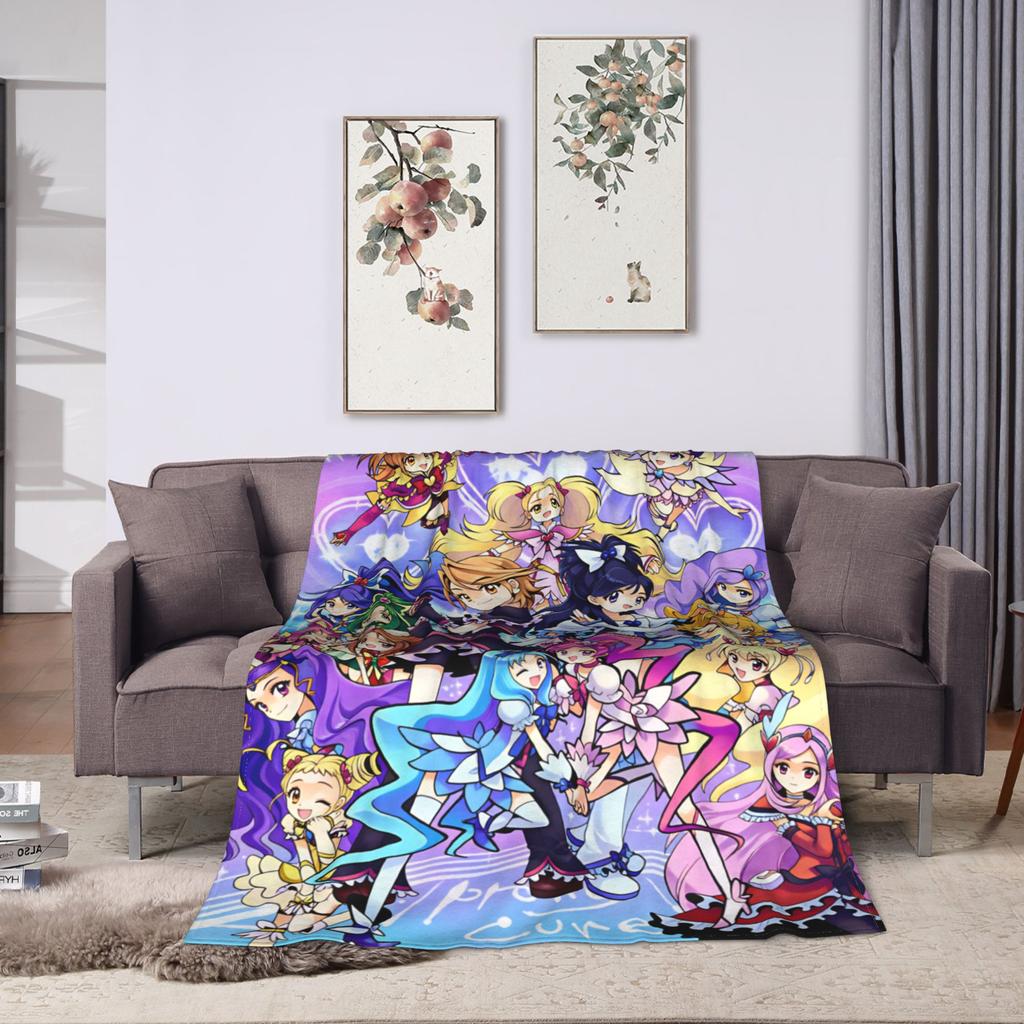 Pretty Cure Blanket Quality Warm Bedding Throws Autumn Travel Bedroom Print Bedspread