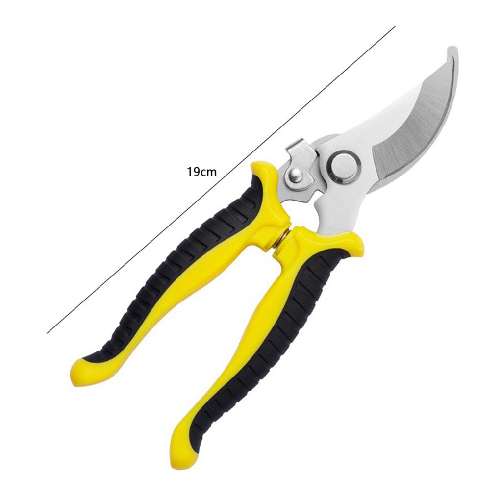 19cm Pruning Shears Professional Sharp Bypass Carbon Steel Cutter Clippers for Tree Branches Prune Garden Accessories