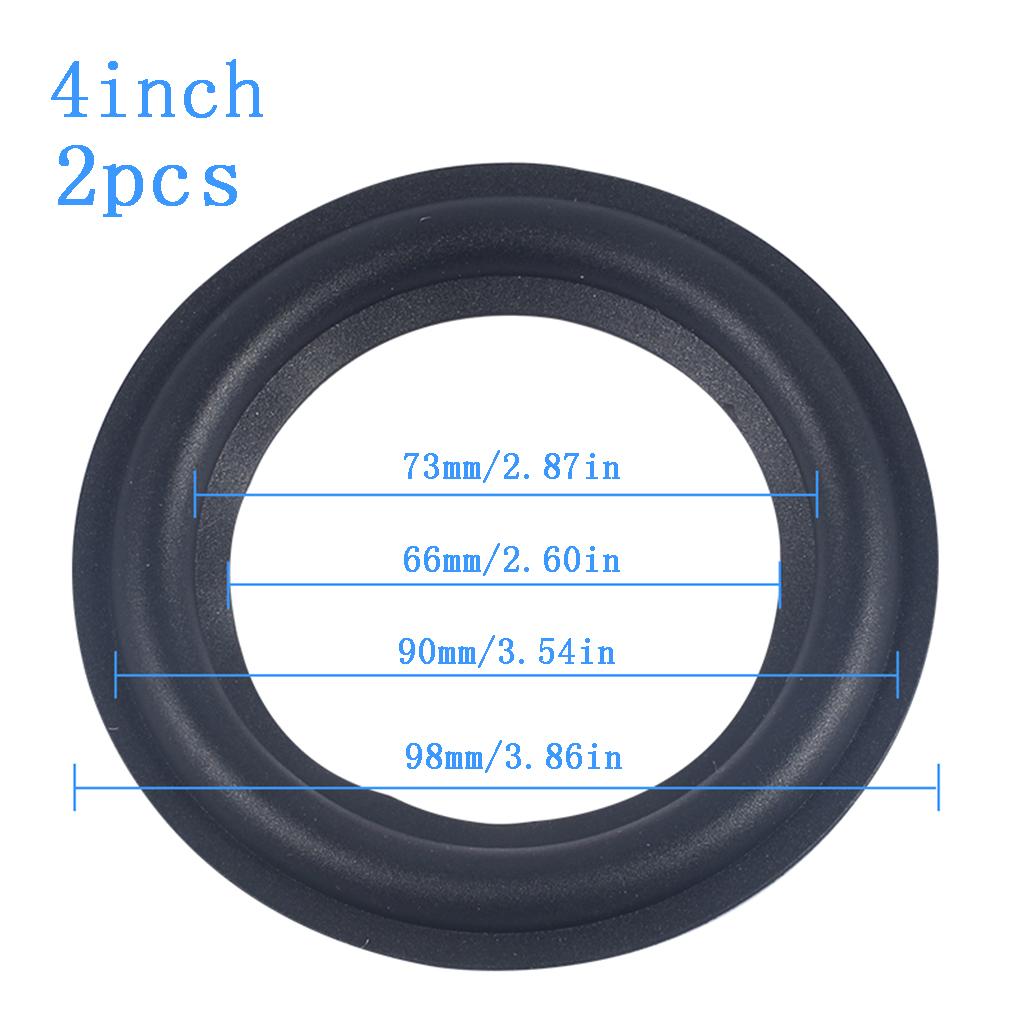 2 Packs Ring Speaker Cloth Edge Repair Parts Speaker Surround Rubber Replacement Parts for Speaker Repair or DIY