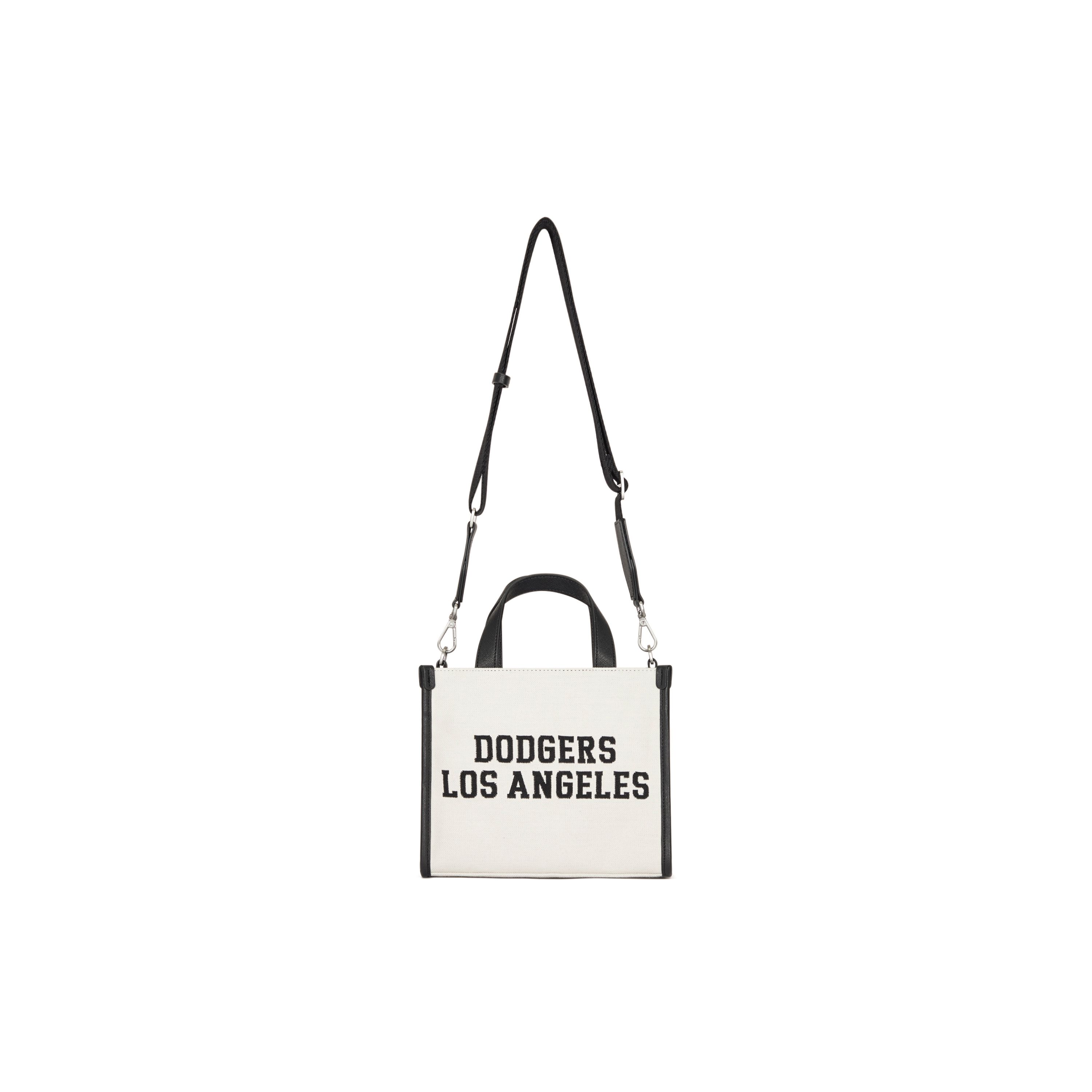

MLB Los Angeles Dodgers Casual College Style Cotton Polyester Tote Bag Shoulder Crossbody Handbag Clutch Commuter Bag Unisex Bags 3AORS024N-07CRM Linen Cream