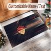 Personalized Crystal Velvet Carpet AS Roma FC Pattern Non Slip Floor Rug