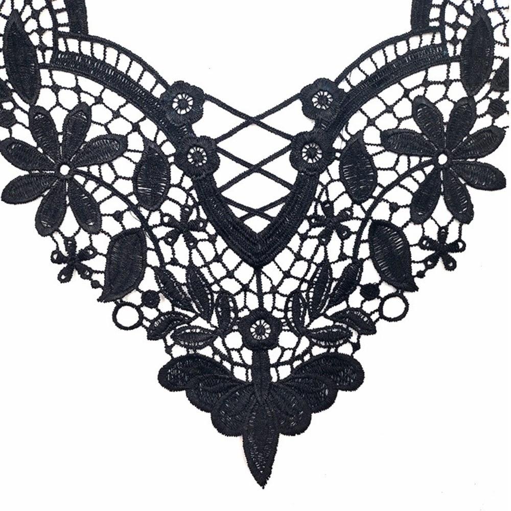 Elegant Neckline Collar Applique Handmade Hollow Out Trim DIY Sewing Supplies