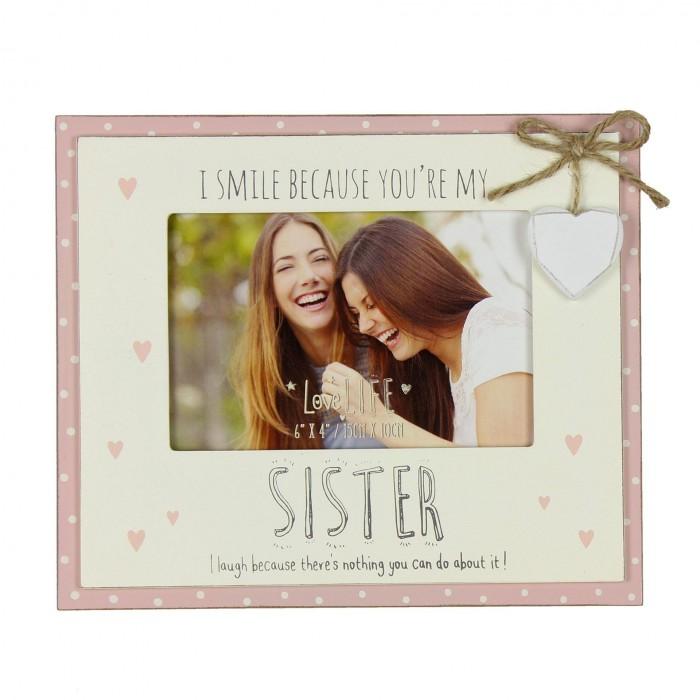 Celebrations Love Life Sister Photo Frame