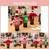 Delightful Knitted Wine Bottle Sweater With Festive Reindeer And Snowflake Patterns For Christmas