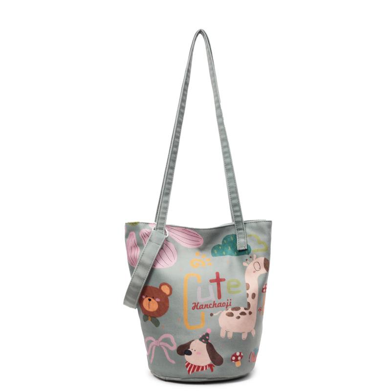 Bucket Bag Women's Cartoon Shoulder Crossbody Bag