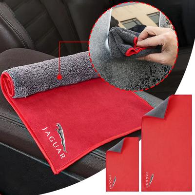 Escova Suave para Limpeza de Interior de Carro Toalha de Lavagem de Carro Pano de Limpeza de Microfibra para XF XE XJ XJ8 X351 F Pace X Type F Type Colar Ropa Chaveiro