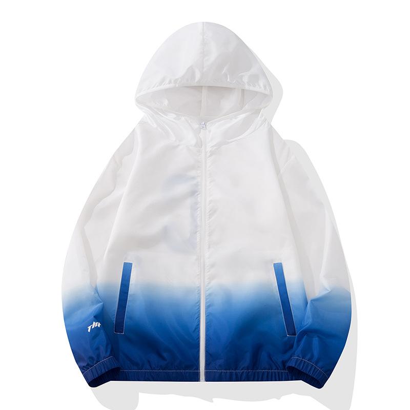 Summer Sunscreen Clothing Men's Thin Material Breathable UV Protection Skin Clothing Hooded Sunscreen Sports Fishing