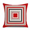 Daily Household Products Classic Simple Geometric Pillowcase Linen Office Cushion Waist Pillowcase