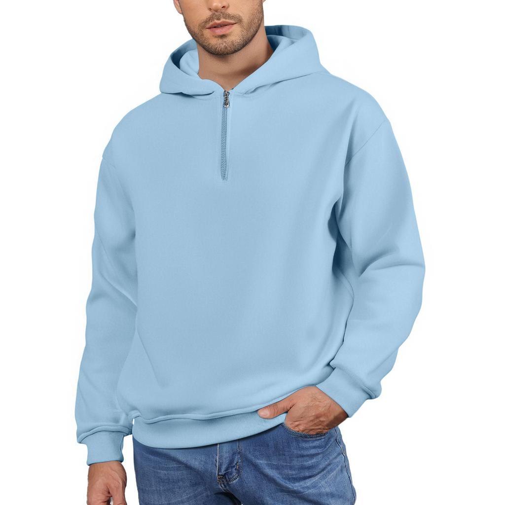 Men's Fleece Hoodie Casual Long Sleeve Sweatshirt
