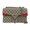[Pre-Owned] Dionysus Chain Tiger Head Buckle Logo Canvas And Leather Shoulder Bag Small - Very Good #T9YHZL