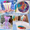 1pcs Silicone Separator Cups, Reusable Divider Cups for Paint Pouring Resin Mixing Cups, Separator Cups for DIY Paint Acrylic Resin Pouring