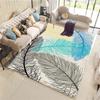 Nordic Living Room Carpet Bedroom Bedside Carpet Geometric Flower Carpet