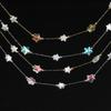 1m/39.37in Stainless Steel Chains Pentagram Charm Star Beads Chain for DIY Jewelry Choker Bracelet Necklace Making Supplies