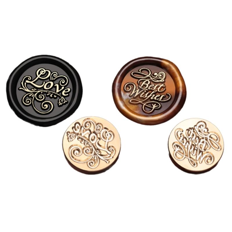 Головка штампа Brasses Герметизация Головка штампа Wax Stamp Head Emboss Герметизация Wax Scrapbooking Stamp Head Замена головки штампа Wax Seal Stamp