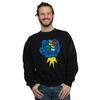 Disney Mens Donald Duck Pop Fist Sweatshirt